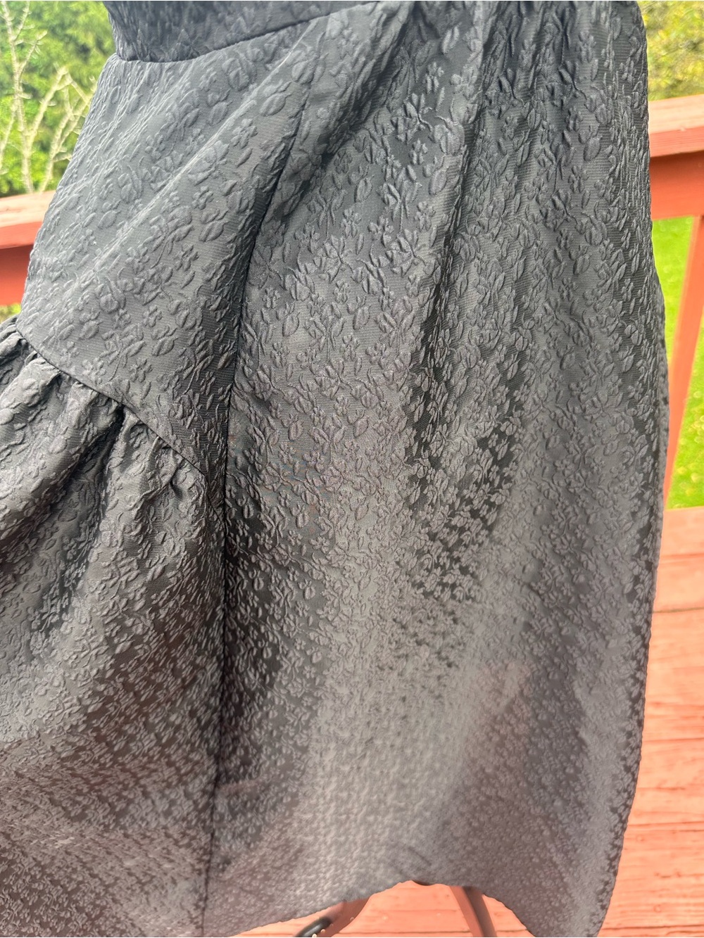 Moon River Kimber Black Jacquard Textured Midi Dress NWT! - Picture 6 of 6